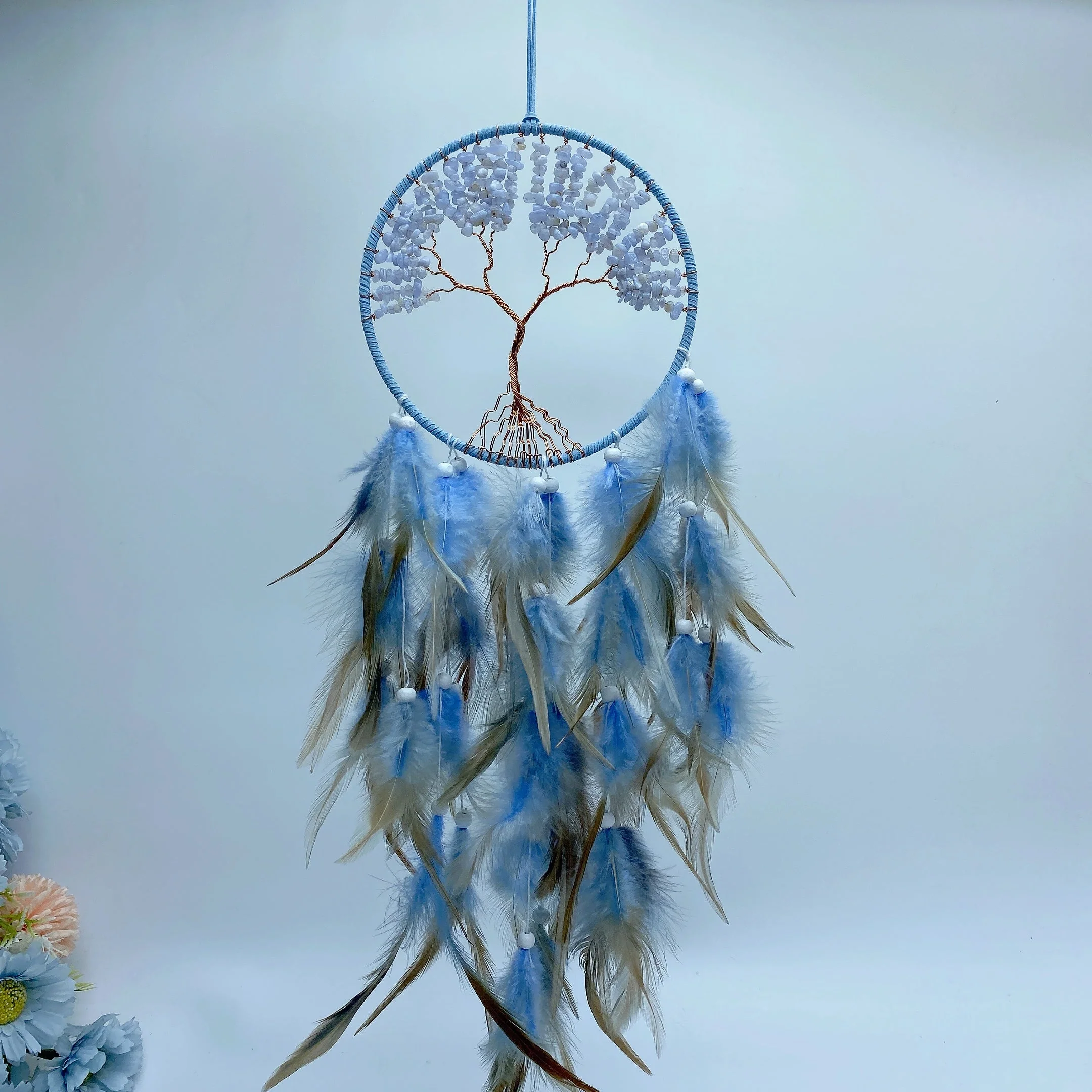 20-inch Mixed Crystal Tree Moon Dreamcatcher - Image 10