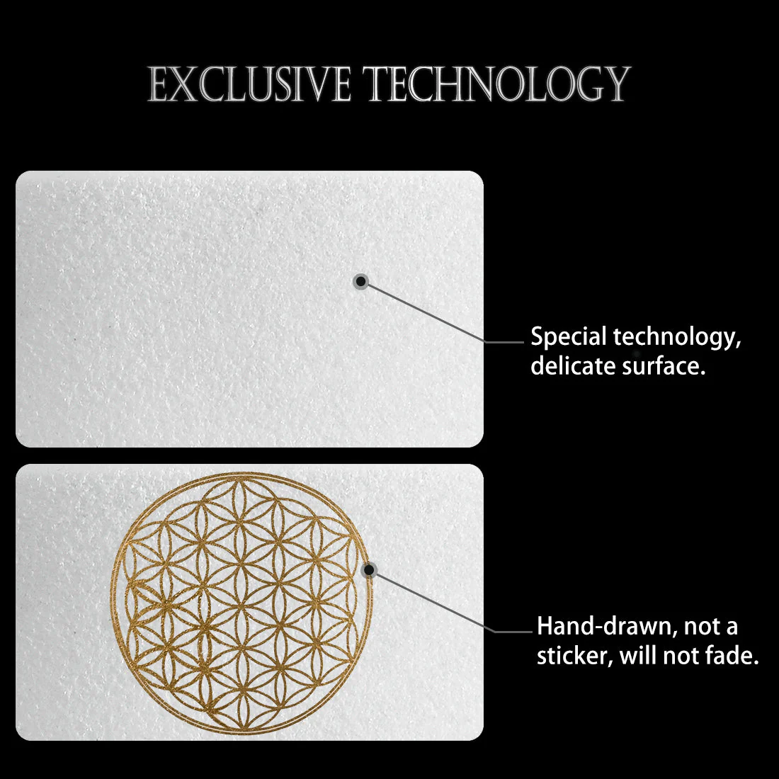 Flower of Life Quartz Crystal Singing Bowl Set for Meditation - Image 6